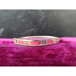 Abalone Shell Hinged Bangle Bracelet Vintage
